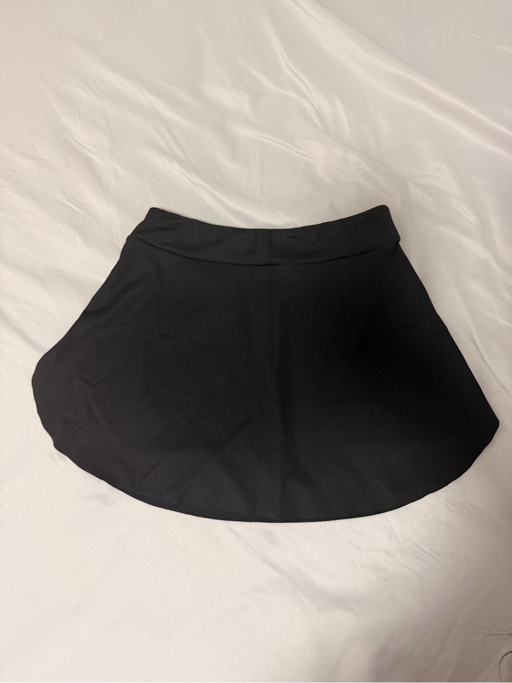 SHEIN Black Flared Mini Skirt